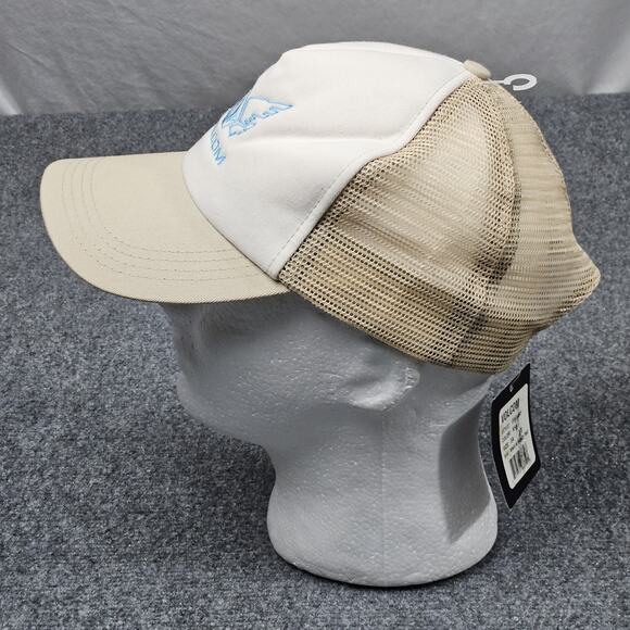 Volcom Wings N Things Trucker Hat Khaki White Mesh Snapback Cap Skater Y2K 90s - Picture 3 of 6